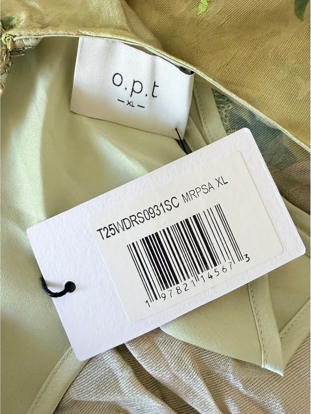 New O.P.T by Few Moda Naia Maxi Dress Beaded Size XL Mariposa - Picture 8 of 8